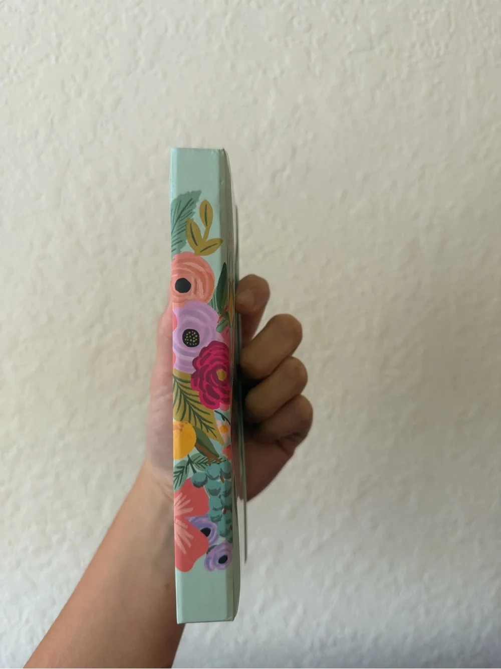 Rifle Paper Co. Mint Green Hardcover Notebook with Pink Accent Tabs
